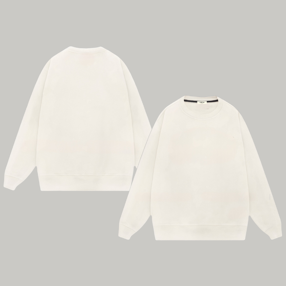 [Nỉ Chân Cua] Áo Sweater Hoa Cúc Cổ Tròn Dài Tay Dáng Rộng Mặc Ngoài Nhiều Màu Unim Store - ASM1