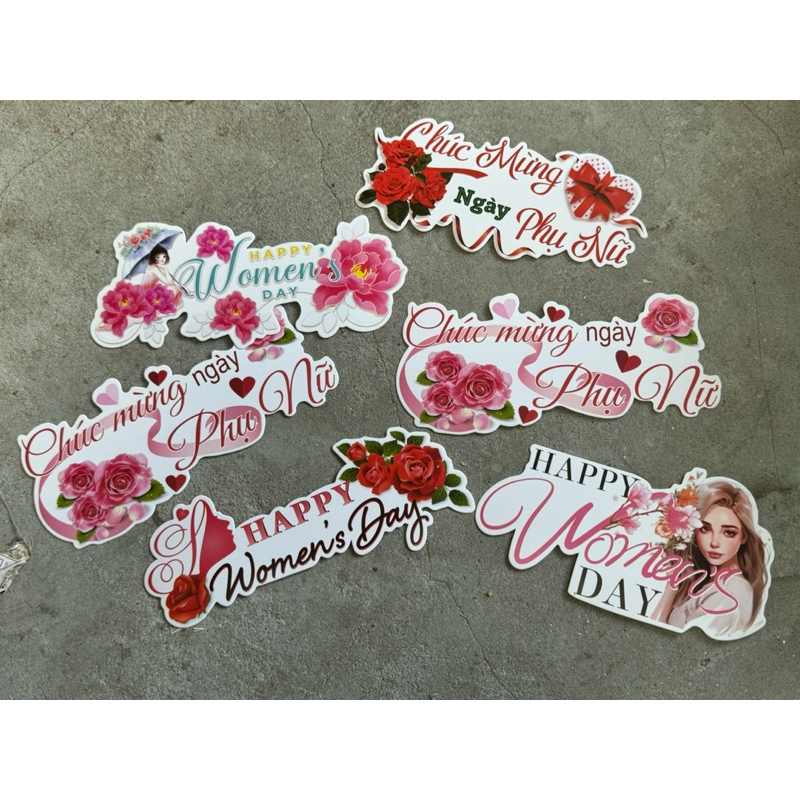 Banner, tag cài thiệp,hoa,lãng hoa chủ đề 20/10 (MẪU NGẪU NHIÊN ...