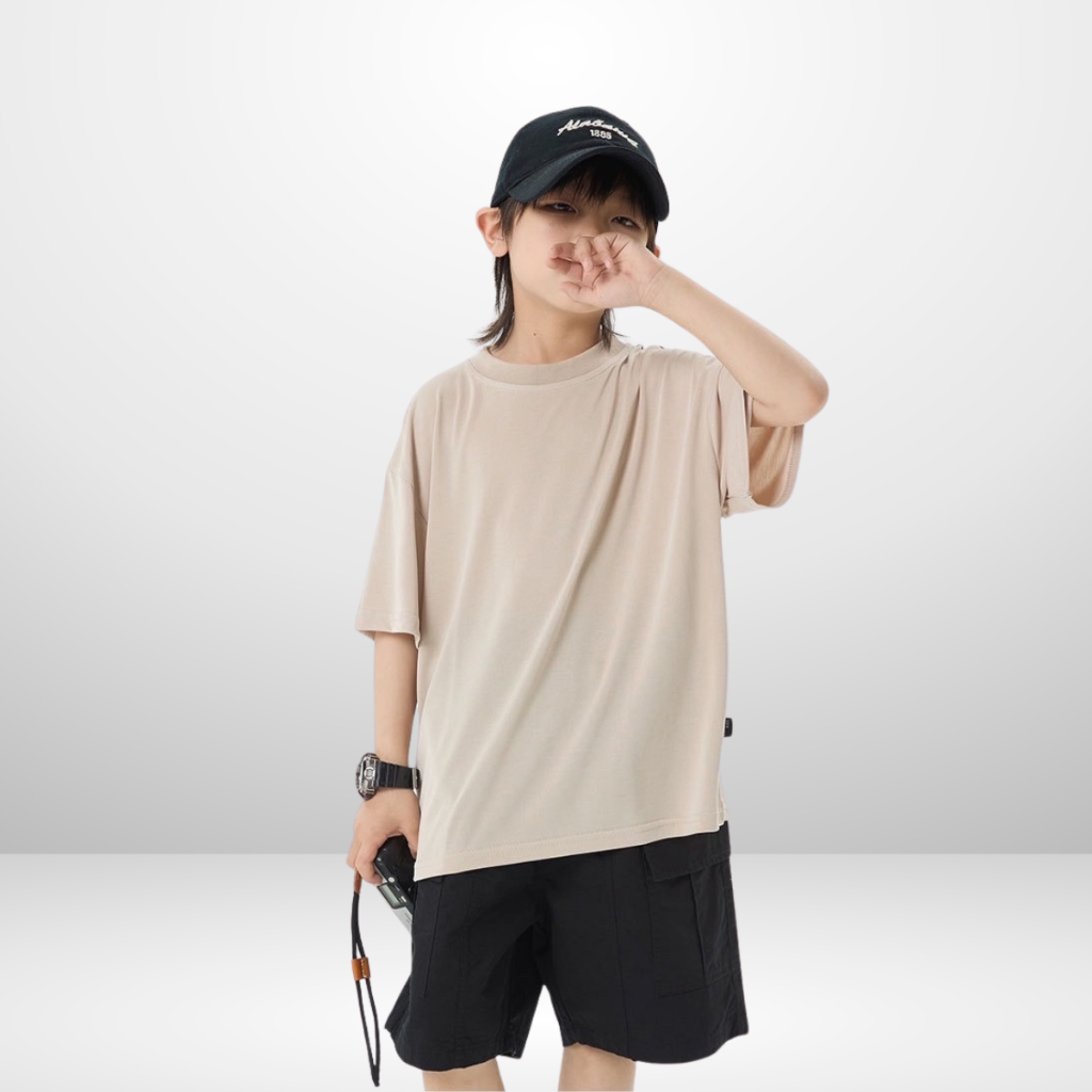 Áo thun ngắn tay mùa hè cho bé trai, bé gái in hình năng động, cổ tròn full size  | JJ Kids Fashion