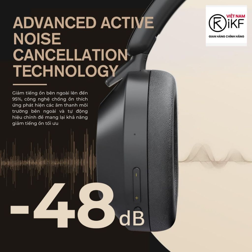 Tai nghe Bluetooth iKF SOLO, Chống ồn chủ động đỉnh cao, Âm thanh HiFi, Bass mạnh -Bảo hành 12 tháng | BigBuy360 - bigbuy360.vn