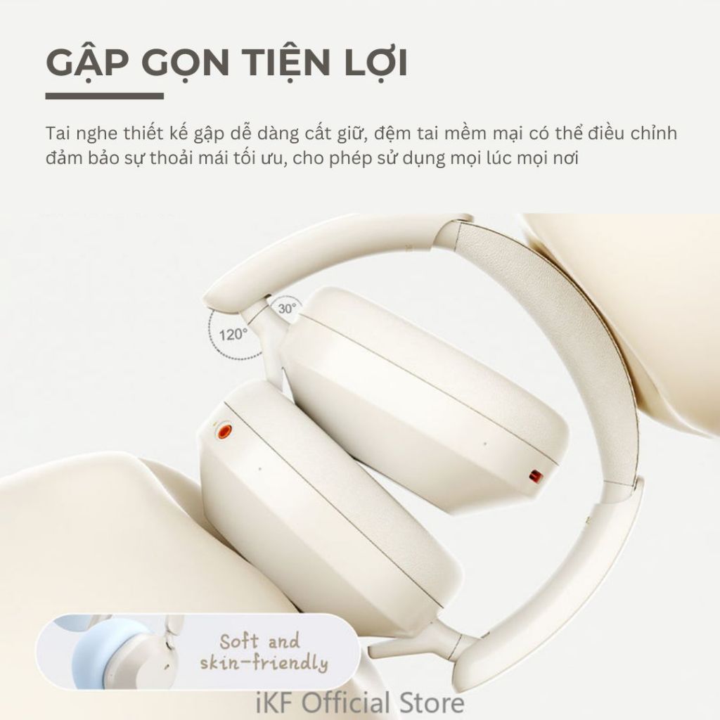 Tai nghe Bluetooth iKF SOLO, Chống ồn chủ động đỉnh cao, Âm thanh HiFi, Bass mạnh -Bảo hành 12 tháng | BigBuy360 - bigbuy360.vn