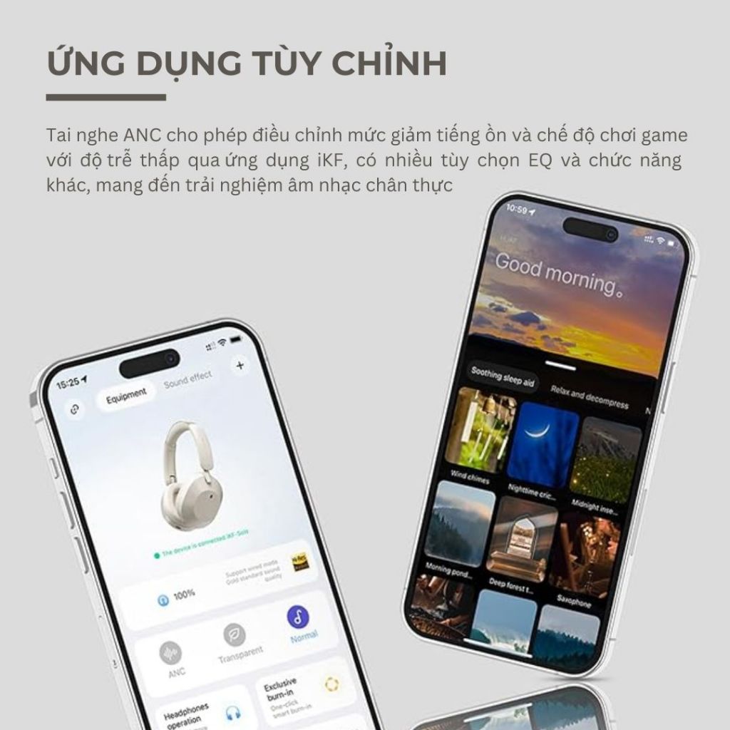 Tai nghe Bluetooth iKF SOLO, Chống ồn chủ động đỉnh cao, Âm thanh HiFi, Bass mạnh -Bảo hành 12 tháng | BigBuy360 - bigbuy360.vn