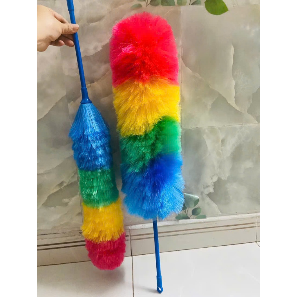 CHỔI PHỦI BỤI SẮC MÀU,  Chổi Quét Phủi Bụi Cầu Vồng - MÃ: CHOIQUETBUI78