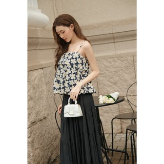 Áo OLV kiểu hoa 2 dây dáng bí xòe Briar trẻ trung phù hợp đi chơi đi làm