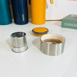 Bình giữ nhiệt 1500ml inox 304, bình nước quai xách tiện lợi, vỏ nhám có đầu lọc pha trà giữ nóng, lạnh