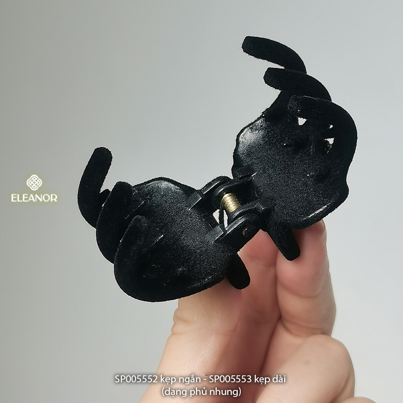Kẹp tóc nữ Eleanor Accessories họa tiết hình tròn kẹp càng cua basic phụ kiện tóc 5552