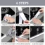 Cuộn băng keo màu bạc dán viền bồn rửa chén bát, chống thấm nước, chống ẩm mốc, dễ dàng vệ sinh