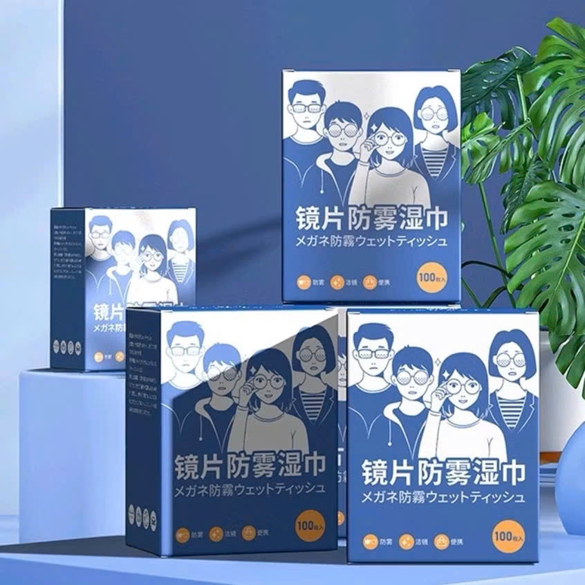 HỘP KHĂN LAU KÍNH - Hộp 100 Khăn Lau Nano Chống Bám Hơi Nước- Lau Sạch Bụi Bản- Khử Khuẩn- Chống Nhờn: KHAN LAU KINH 01