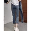 Quần jeans ống đứng, Quần bò ống đứng 2 cúc co giãn siêu đẹp phong cách LN