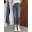 Quần jeans ống đứng, Quần bò ống đứng 2 cúc co giãn siêu đẹp phong cách LN
