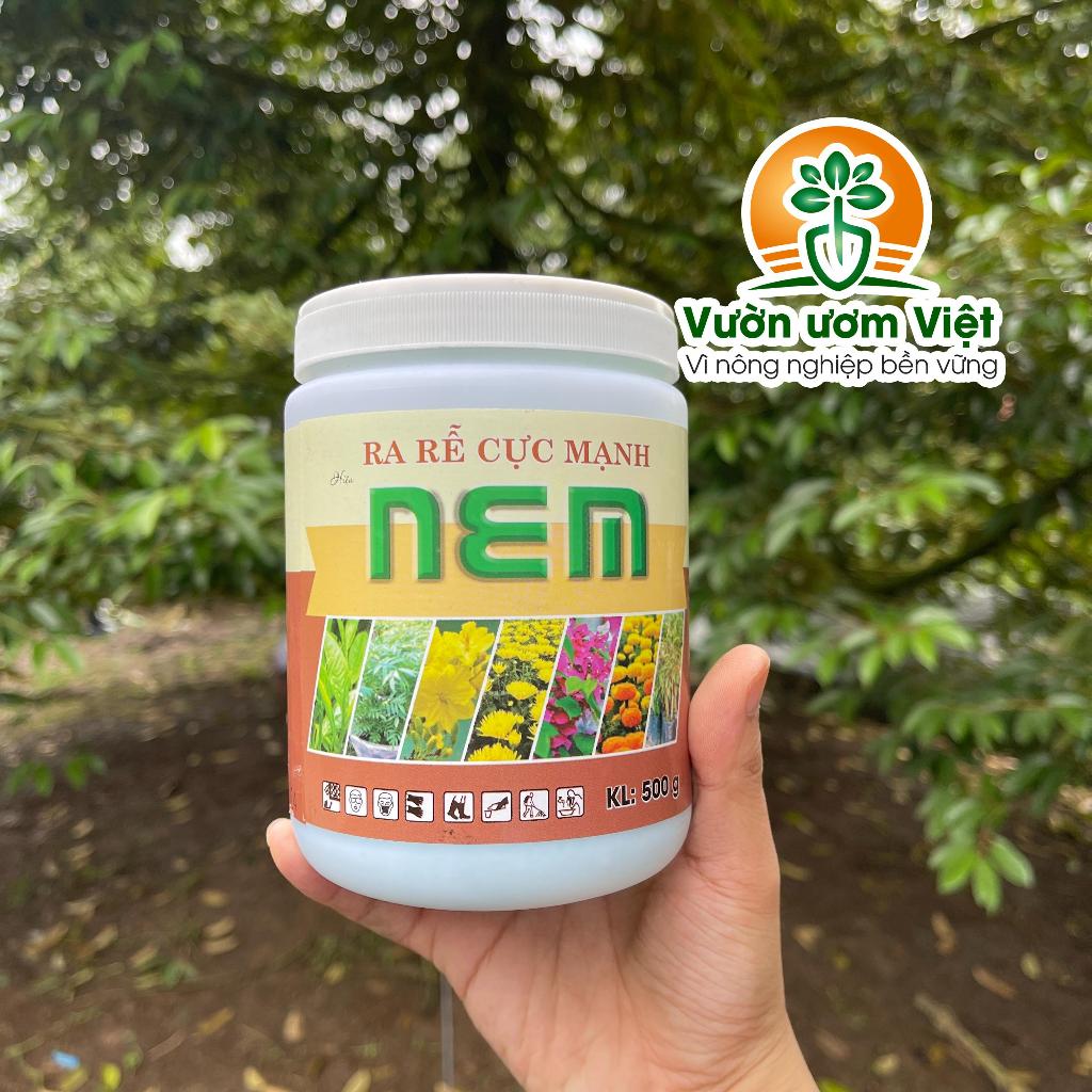 Phân bón kích rễ NEM siêu kích rễ dưỡng lá cực mạnh cho rau màu, cây ăn trái, cây kiểng - 500gr