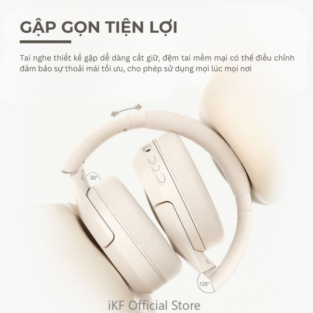 Tai nghe Bluetooth iKF King, Âm thanh HiFi, Chống ồn chủ động đỉnh cao, Bass mạnh- Bảo hành 12 tháng | BigBuy360 - bigbuy360.vn