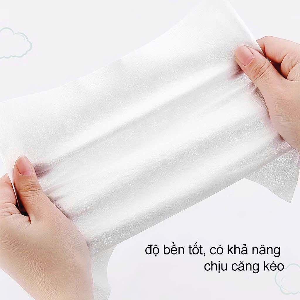 Bịch 60 Tờ Khăn Giấy Ướt 3 Lớp Không Cồn An Toàn Cho Da,  KHĂN ƯỚT LAU MẶT CHO MẸ & BÉ - MÃ: KHANGIAYUOT587