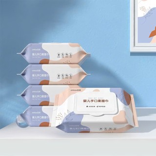 Bịch 60 Tờ Khăn Giấy Ướt 3 Lớp Không Cồn An Toàn Cho Da- KHĂN ƯỚT LAU MẶT CHO MẸ & BÉ - MÃ: KHANGIAYUOTCHOBE24