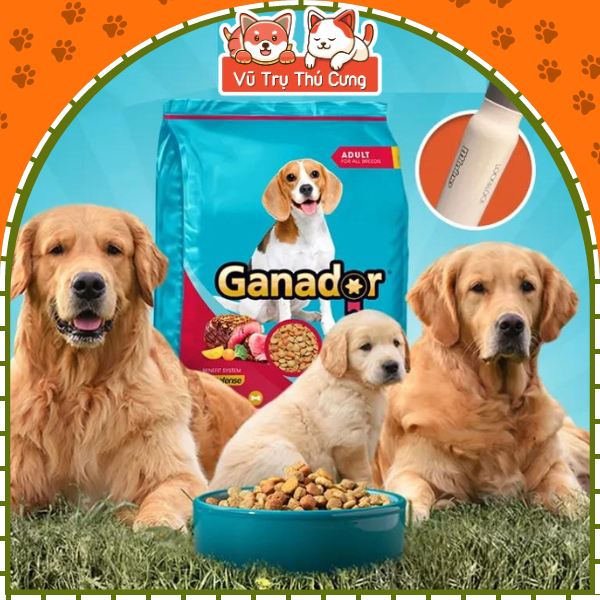 (3Kg Tặng 400g) Hạt Ganador Dành Cho Chó Trưởng Thành Vị Bò và Gà