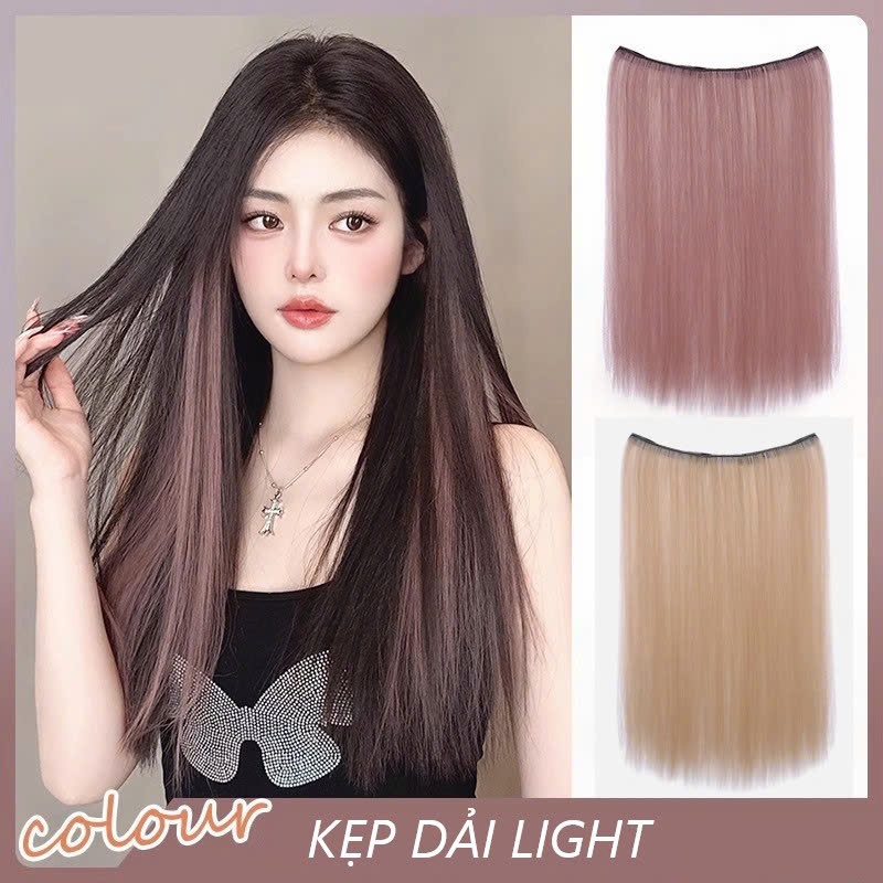 Tóc giả iAn, Tóc Giả Kẹp Mảnh Light Mỏng Cao Cấp,Phong Cách, Phá Cách, Bảnh Lĩnh