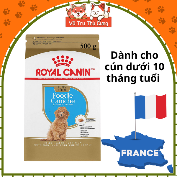 Hạt cho Chó con Royal Canin Poodle Puppy 500g