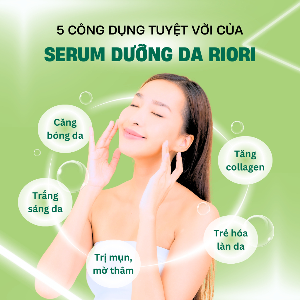 Ảnh Serum Dưỡng Trắng Ngừa Lão Hóa Da RIORI HANA Whitening Serum - Perfect Skin Serum - Golden C Whitening Seum 4