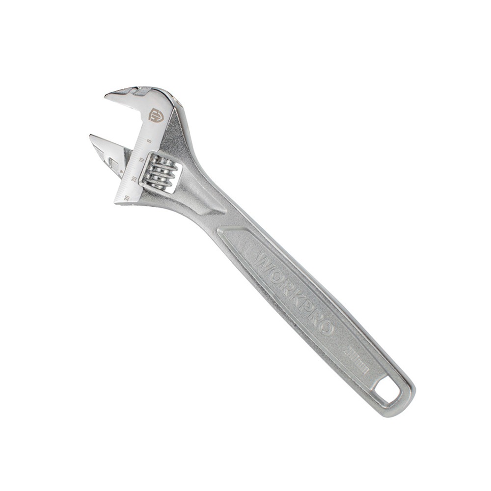 Mỏ lết/cờ lê dòng HEAVY DUTY có điều chỉnh thép CrV WORKPRO kích thước 150-200-250-300mm độ mở ngàm tối đa 24-30-35-40mm