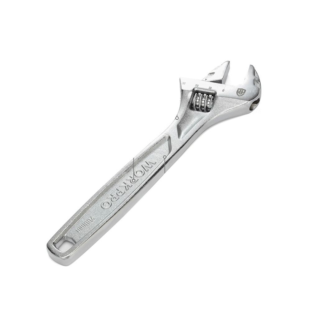 Mỏ lết/cờ lê dòng HEAVY DUTY có điều chỉnh thép CrV WORKPRO kích thước 150-200-250-300mm độ mở ngàm tối đa 24-30-35-40mm