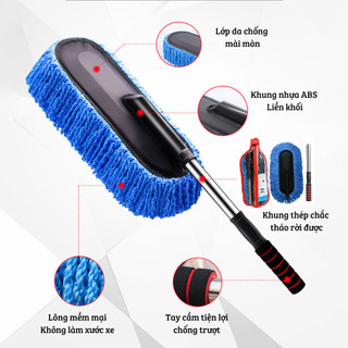 Cây lau xe ô tô gấp gọn - bảo vệ nước sơn, chống trầy xước hiệu quả. Chổi lau vệ sinh xe hơi cao cấp