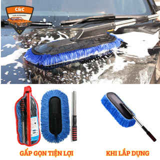 Cây lau xe ô tô gấp gọn - bảo vệ nước sơn, chống trầy xước hiệu quả. Chổi lau vệ sinh xe hơi cao cấp