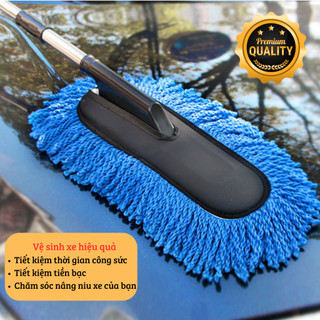 Cây lau xe ô tô gấp gọn - bảo vệ nước sơn, chống trầy xước hiệu quả. Chổi lau vệ sinh xe hơi cao cấp