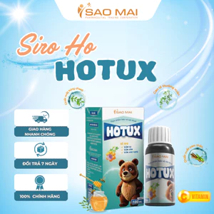Siro Ho cho bé Hotux - Giảm ho, Tiêu đờm, làm dịu cổ họng