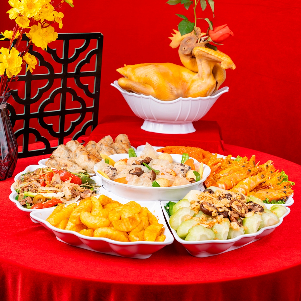 Bộ Bát Hoa Mặt Trời Nhựa PP Bảo Vệ Sức Khỏe Chuyên Dùng Cúng Gia Tiên Chính Hãng Việt Nhật