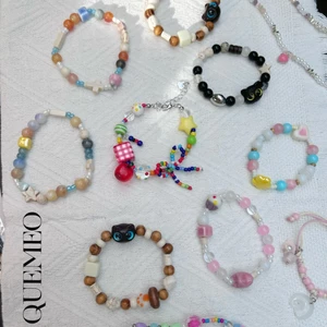 Vòng tay chuỗi Hạt Sứ Hình nhiều màu Macaron Full Collors QUEMEO Ngọt ngào Cho Nữ