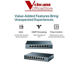 Switch Để Bàn 8 cổng vỏ kim loại TP-Link SG108 10/100/1000Mbps