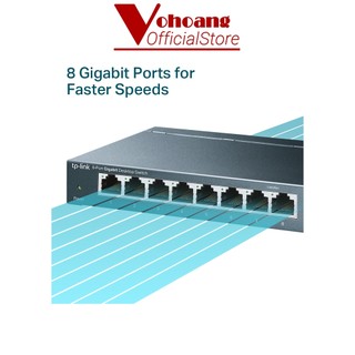 Switch Để Bàn 8 cổng vỏ kim loại TP-Link SG108 10/100/1000Mbps