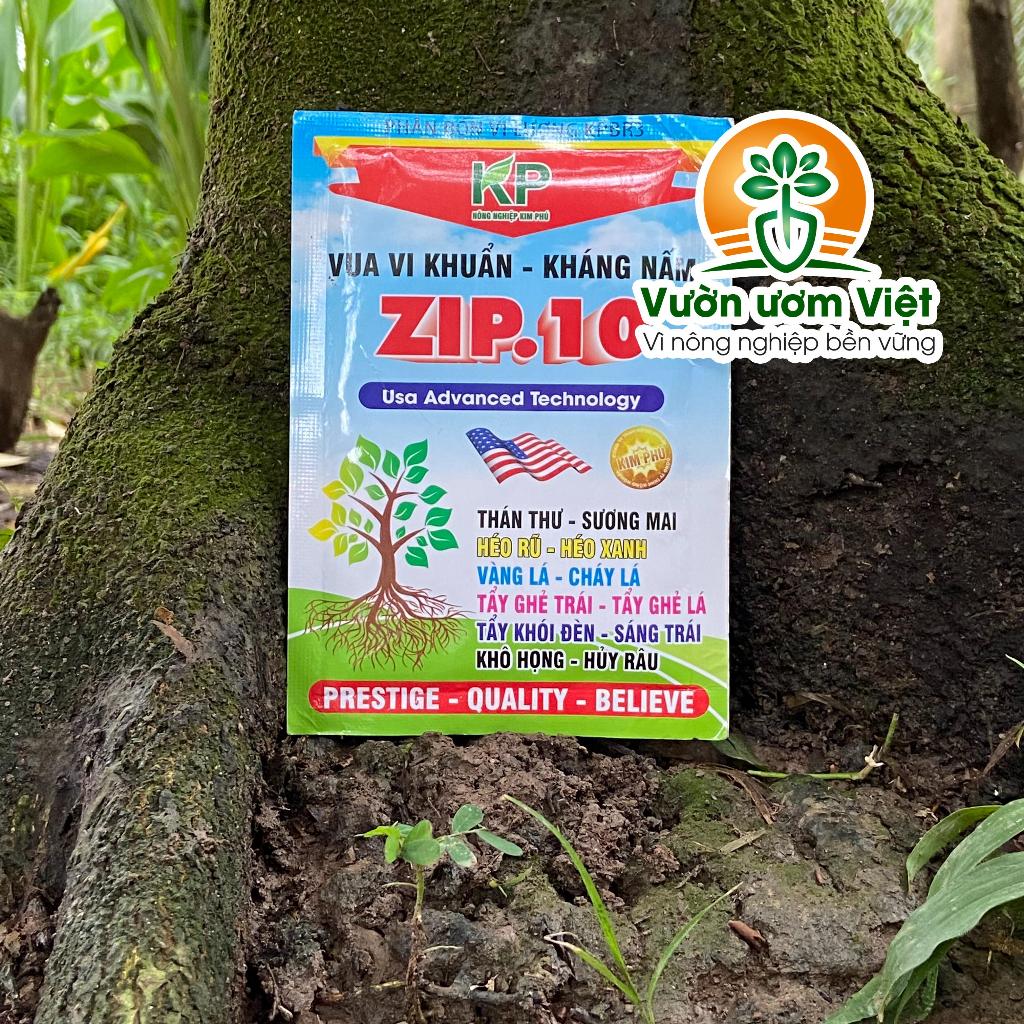 Phân bón vi lượng ZIP.10 giữ xanh lá, tăng sức đề kháng, chống vi khuẩn hại cây trồng - 70gr