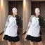 Áo Thun Thu Đông Dài Tay From Thung Chất Cotton Phối Tay Đen Xám Thêu 4 Vạch Tay Sắc Nét