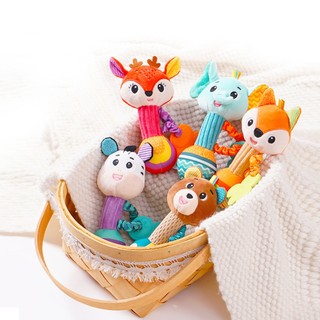 Lục lạc vải sắc màu cầm tay, treo nôi cho bé, chuông tay kích thích giác quan