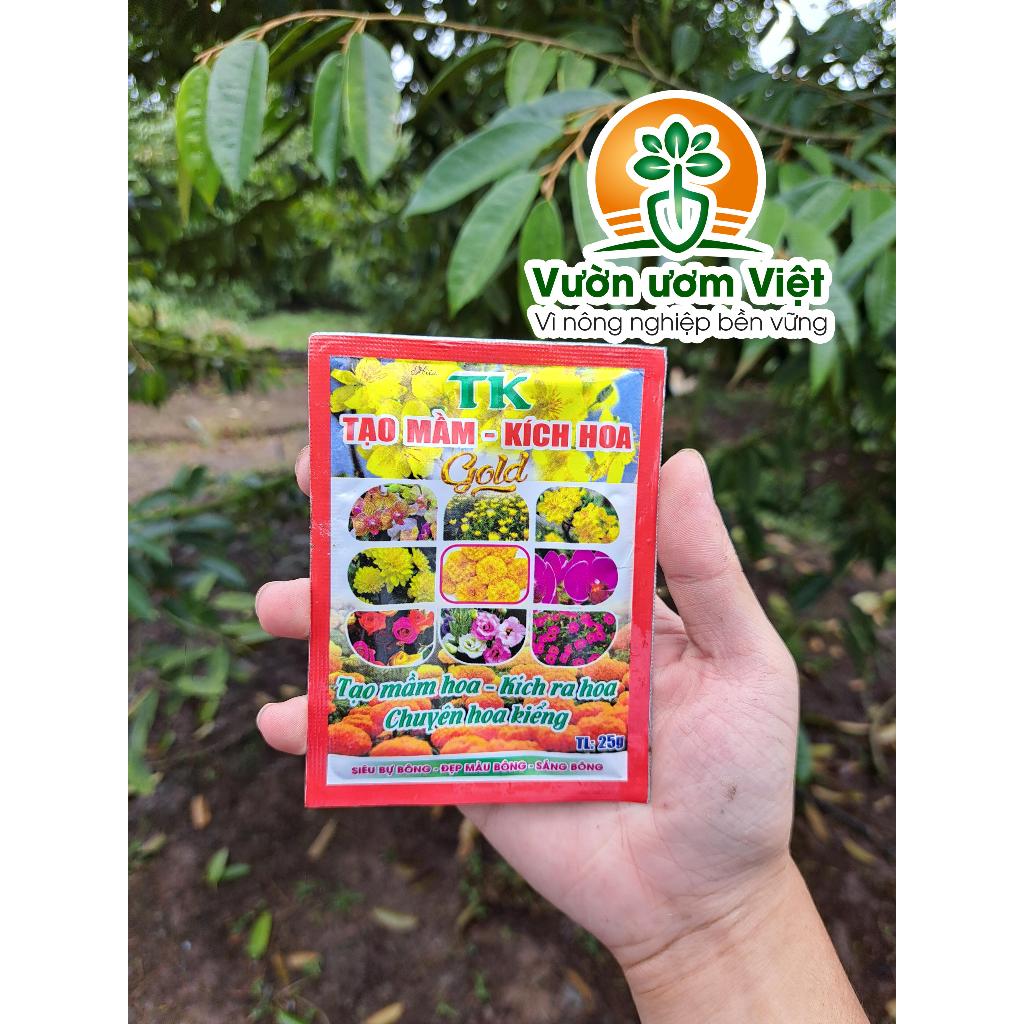 Phân bón TẠO MẦM KÍCH HOA GOLD kích bông, tạo nụ nhanh, nụ day khỏe, hoa to đẹp - 25gr