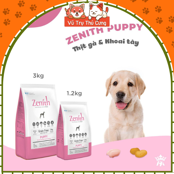 Thức ăn Hạt Mềm Zenith Puppy dành cho Chó con, túi 1,2Kg