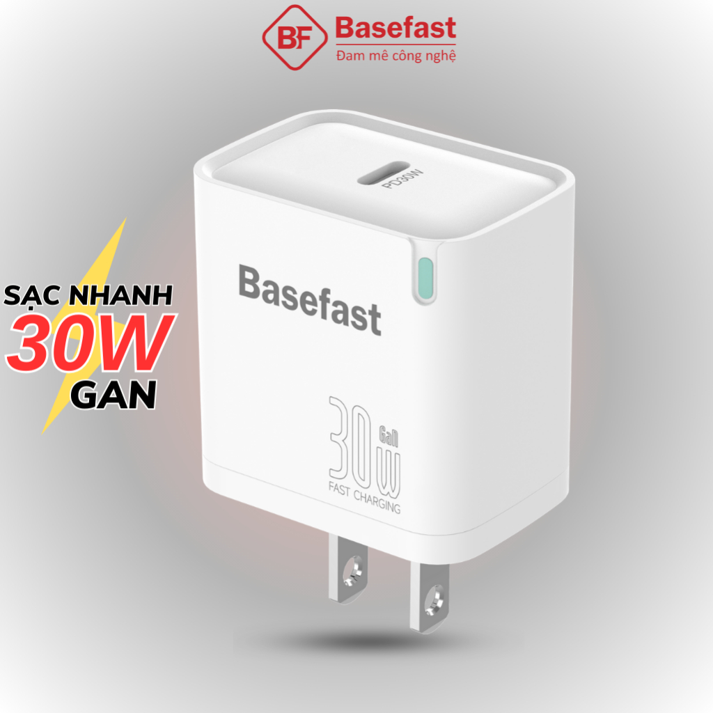 Bộ sạc nhanh 20W 30W Basefast Củ sạc chống quá tải nhiệt dùng cho dòng Phone xs 11 12 13 14 pro max