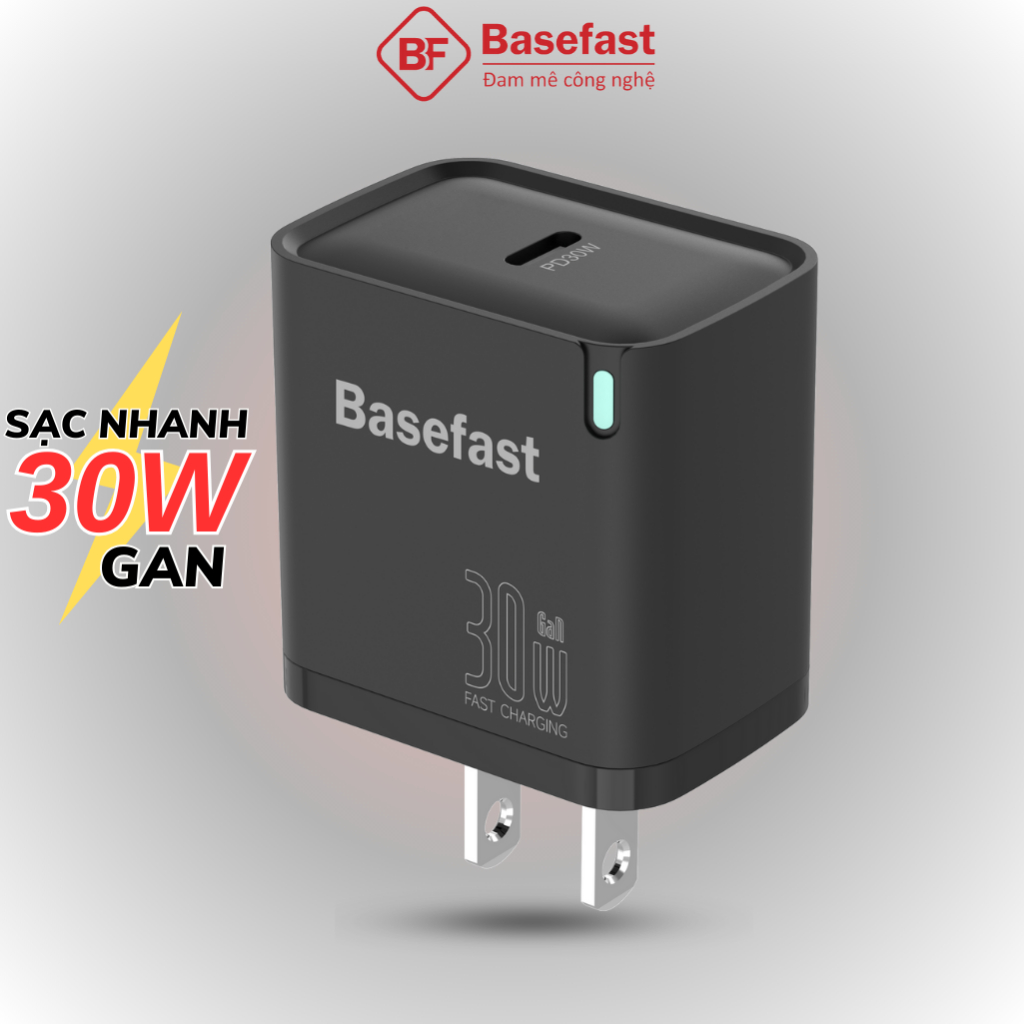 Bộ sạc nhanh 20W 30W Basefast Củ sạc chống quá tải nhiệt dùng cho dòng Phone xs 11 12 13 14 pro max