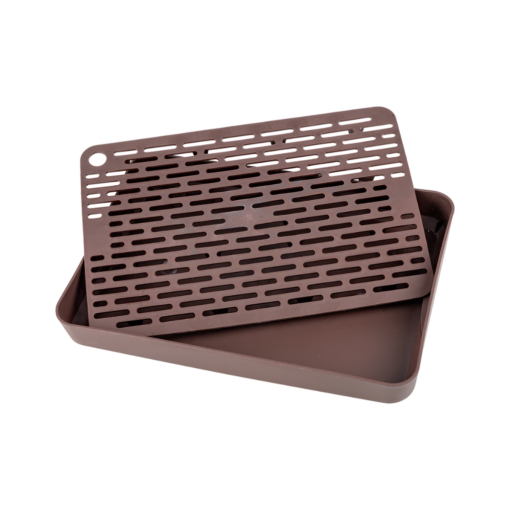 Khay Úp Cốc Ly Cao Cấp 2 Lớp Dài 33.5 x Rộng 23 x Cao 5 (cm) Chính Hãng Việt Nhật (mã 5682)