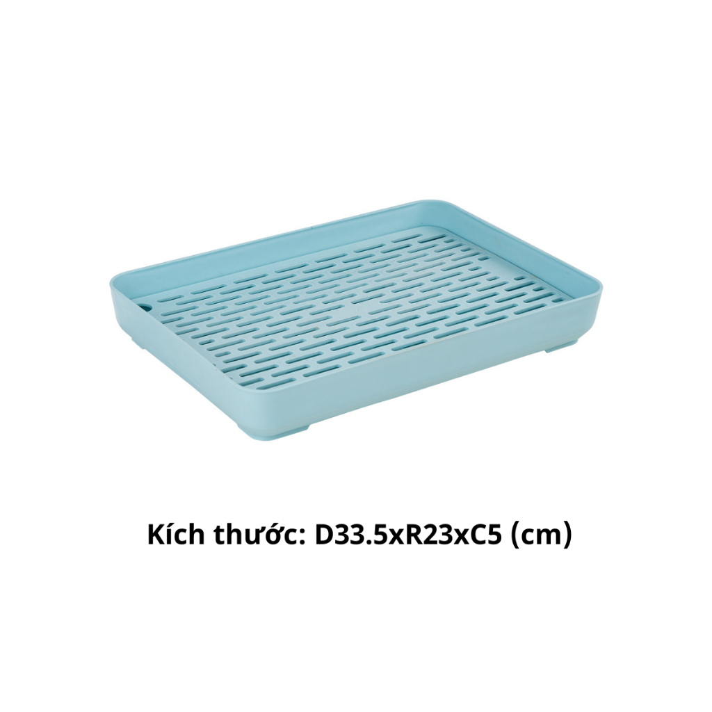 Khay Úp Cốc Ly Cao Cấp 2 Lớp Dài 33.5 x Rộng 23 x Cao 5 (cm) Chính Hãng Việt Nhật (mã 5682)