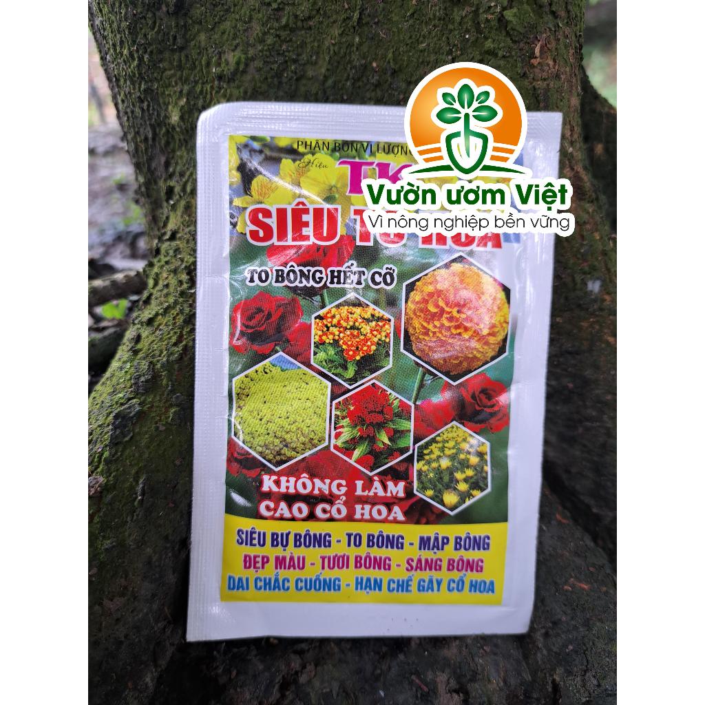 TK.SIÊU TO HOA - dưỡng hoa to, nụ khỏe, màu sắc tươi đẹp, lâu tàn, hương thơm ngát - 50gr