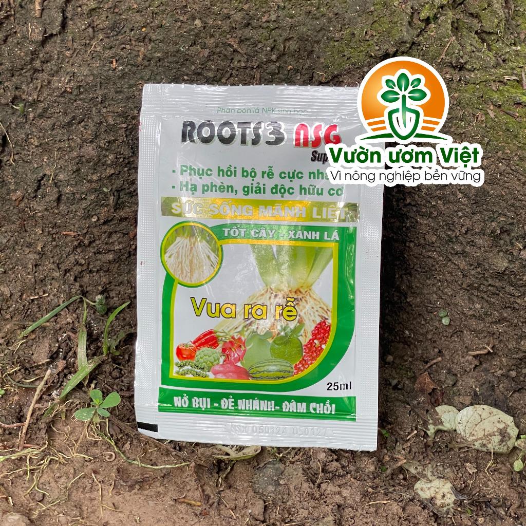 Phân bón ROOTS 3 NSG dưỡng bộ rễ hoàn thiện, sản phẩm hữu cơ dưỡng cây tận sâu bên trong.
