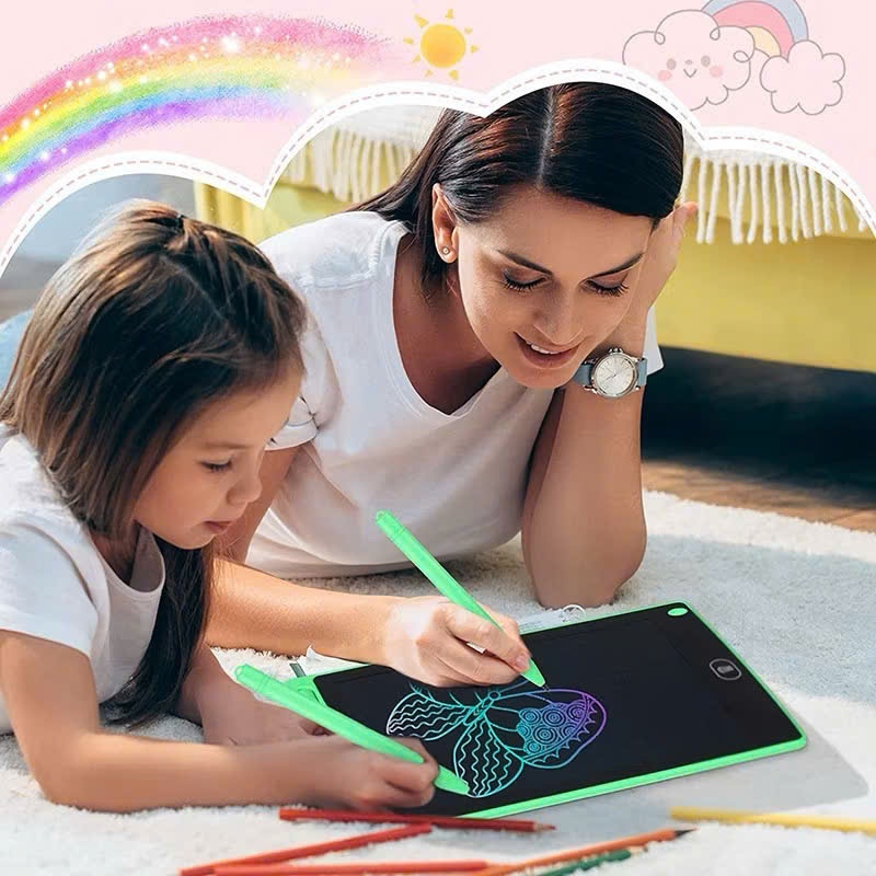 Bảng Thông Minh Tự Động Cho Bé Tập Vẽ - Bảng Viết LCD 8.5 INCH - BẢNG VIẾT TỰ XOÁ - MÃ: BANGVE427