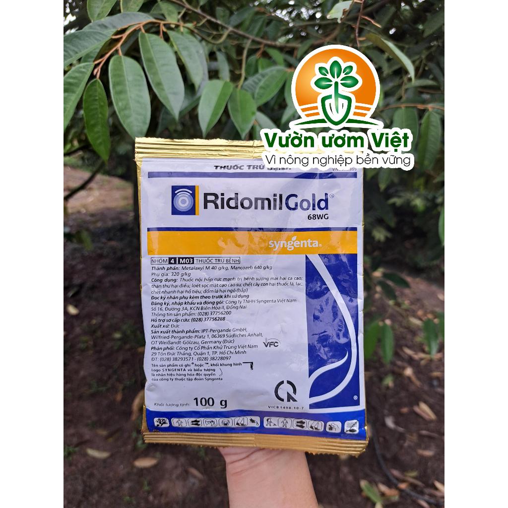 Thuốc trừ bệnh Ridomil Gold - chuyên trị thối rễ, vàng lá, thán thư - 100gr