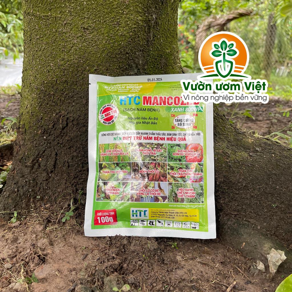 Thuốc trừ bệnh Mancozeb 800WP chuyên trị thối nhũn, vàng lá, thán thứ và nấm bệnh phổ rộng - 100gr