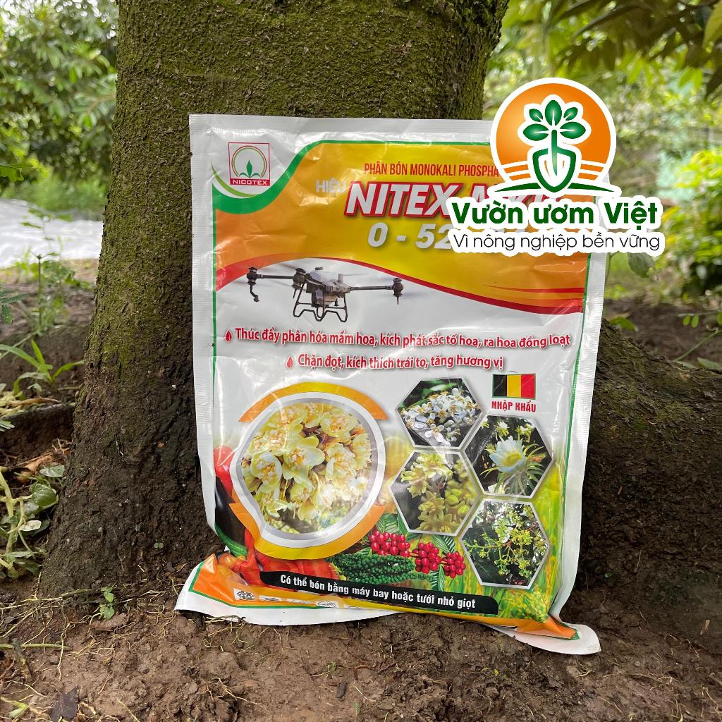 Nitex MKP 0-52-35 kích mầm hoa, chặn đọt hiệu quả, kích ra hoa đồng loạt, chống rụng hoa - 1Kg
