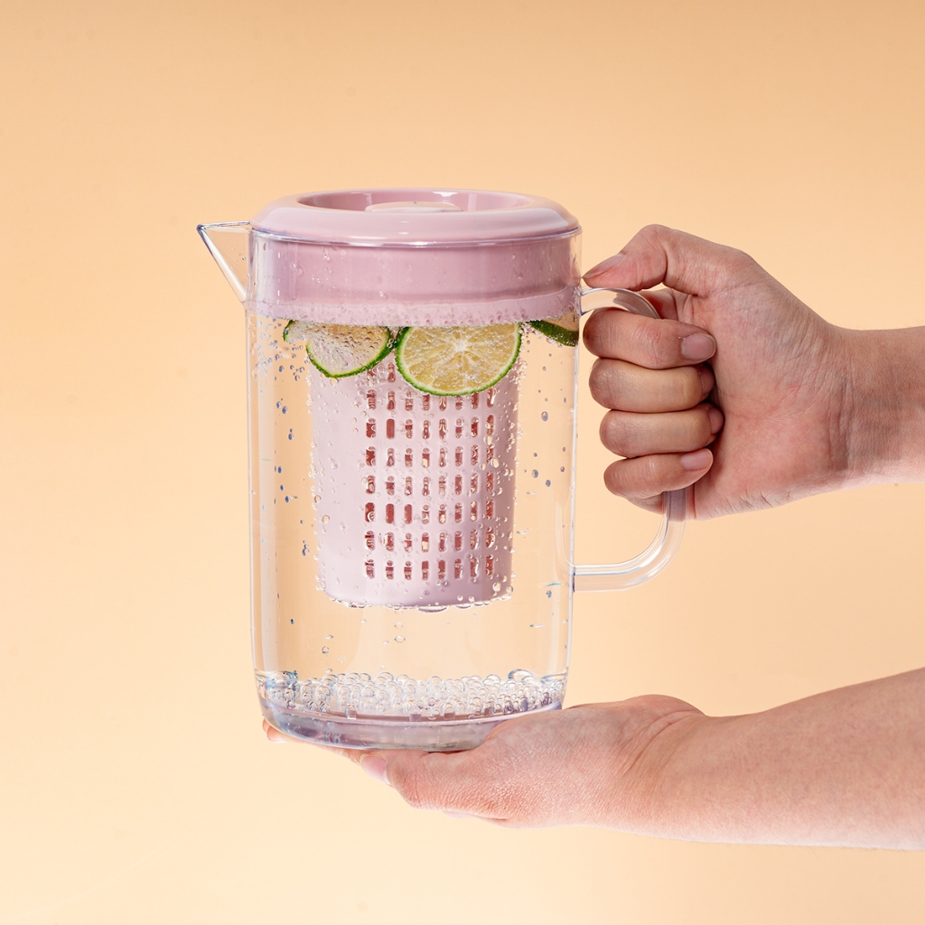Ca Kính Có Lõi Lọc, Ca lọc trà, Ca lọc cặn dung tích 1500ml 1800ml Chính Hãng Việt Nhật