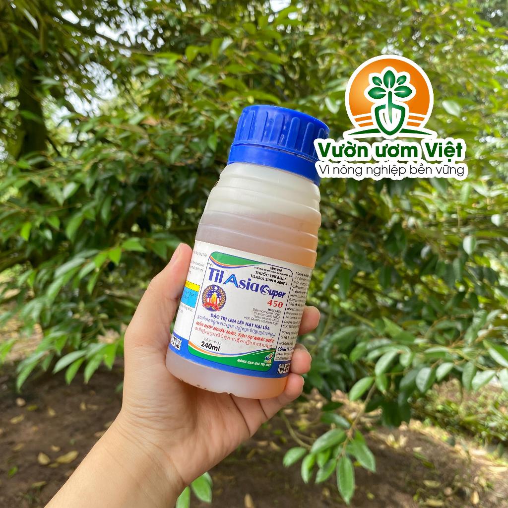 Thuốc trừ bệnh Til Asia 450EC - xử lý thán thư, cháy lá, úng lá, ghẻ sẹo, sương mai,... - 240ml