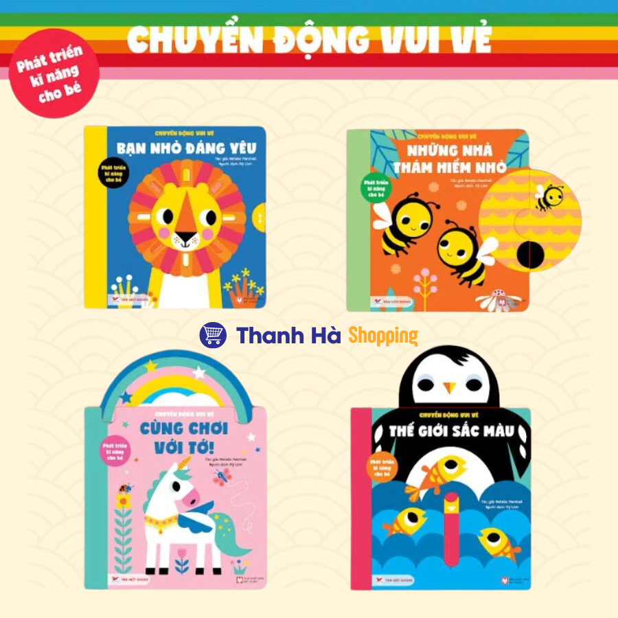 Ảnh Sách bìa cứng - Chuyển Động Vui Vẻ - sách tương tác phát triển khả năng vận động cho bé 0-6 tuổi 1